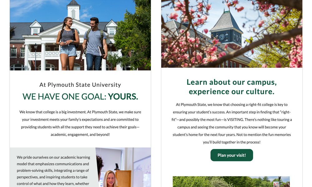 Plymouth State University E-mail Design